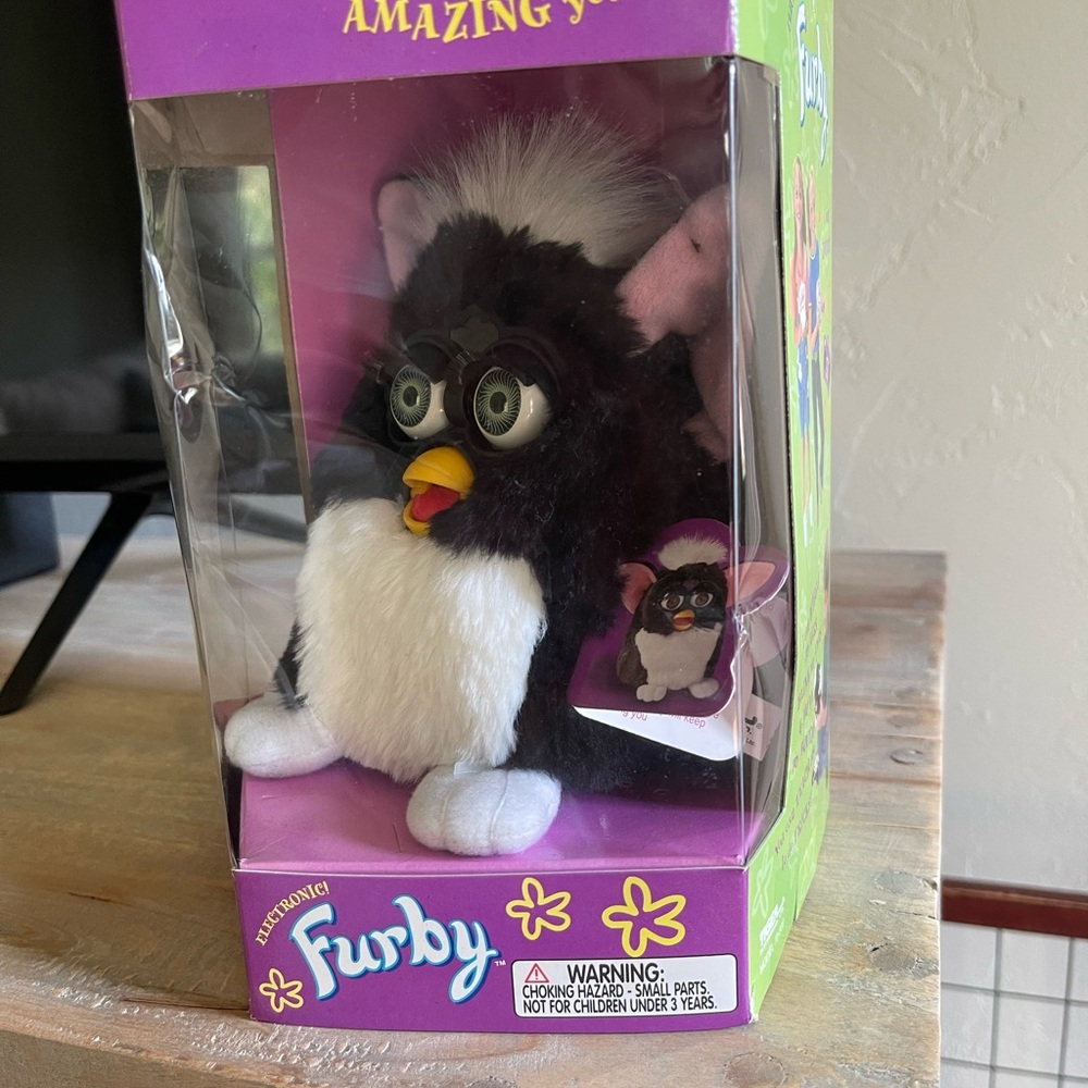 Furby Interactive Toy - Black and White